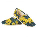 Little Yellow Daisy Print Casual Shoes