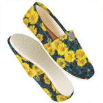 Little Yellow Daisy Print Casual Shoes