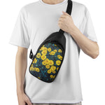 Little Yellow Daisy Print Chest Bag