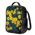Little Yellow Daisy Print Crossbody Lunch Bag