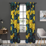 Little Yellow Daisy Print Curtain