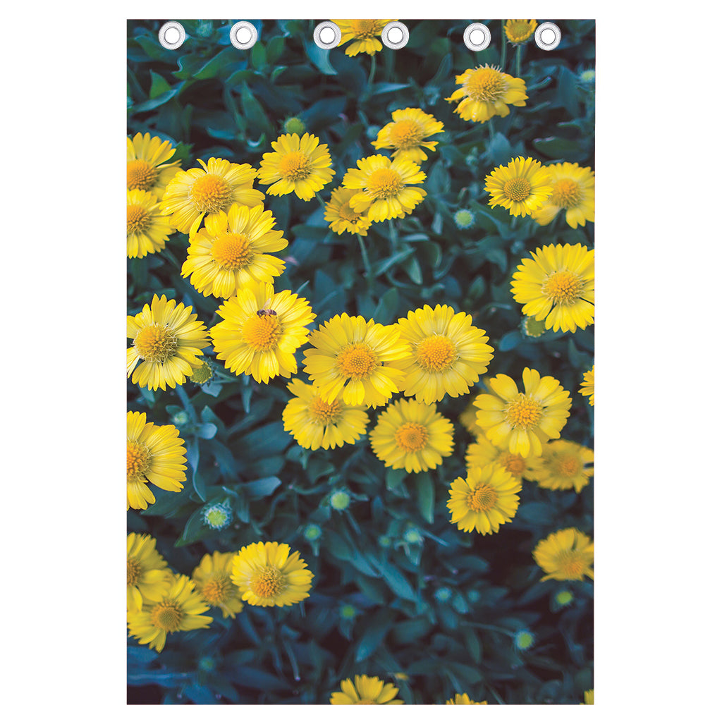 Little Yellow Daisy Print Curtain