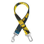Little Yellow Daisy Print Dog Seat Belt