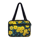 Little Yellow Daisy Print Double Strap Bible Bag