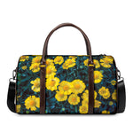 Little Yellow Daisy Print Duffle Bag