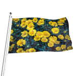 Little Yellow Daisy Print Flag