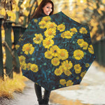 Little Yellow Daisy Print Foldable Umbrella