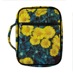 Little Yellow Daisy Print Front Pocket Bible Bag