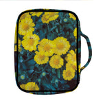 Little Yellow Daisy Print Front Pocket Bible Bag