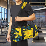Little Yellow Daisy Print Gym Bag