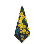 Little Yellow Daisy Print Hand Towel
