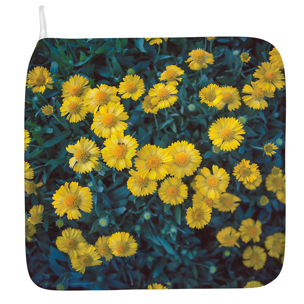 Little Yellow Daisy Print Hand Towel