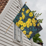Little Yellow Daisy Print House Flag