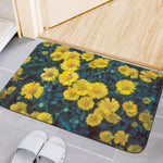 Little Yellow Daisy Print Indoor Door Mat