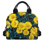 Little Yellow Daisy Print Insulated Lunch Bag