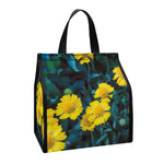 Little Yellow Daisy Print Insulated Lunch Tote