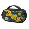 Little Yellow Daisy Print Portable Cooler Travel Case