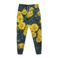 Little Yellow Daisy Print Jogger Pants