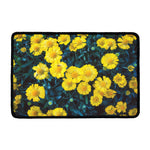 Little Yellow Daisy Print Kitchen Mat