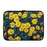 Little Yellow Daisy Print Laptop Sleeve
