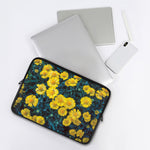Little Yellow Daisy Print Laptop Sleeve