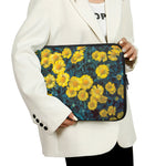Little Yellow Daisy Print Laptop Sleeve