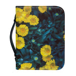 Little Yellow Daisy Print Leather Bible Cover