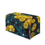 Little Yellow Daisy Print Leather Tissue Box Cover
