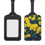 Little Yellow Daisy Print Luggage Tag