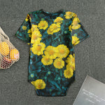 Little Yellow Daisy Print Men's Bodysuit
