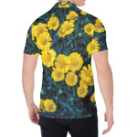 Little Yellow Daisy Print Men's Shirt