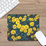 Little Yellow Daisy Print Mouse Pad