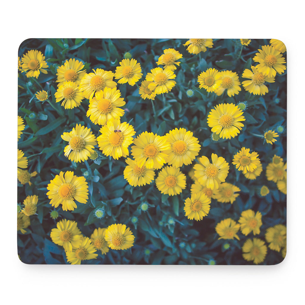 Little Yellow Daisy Print Mouse Pad