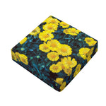 Little Yellow Daisy Print Outdoor Seat Cushion Cover