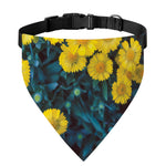 Little Yellow Daisy Print Over The Collar Dog Bandana