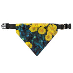 Little Yellow Daisy Print Over The Collar Dog Bandana