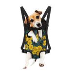 Little Yellow Daisy Print Pet Carrier Backpack