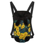 Little Yellow Daisy Print Pet Carrier Backpack