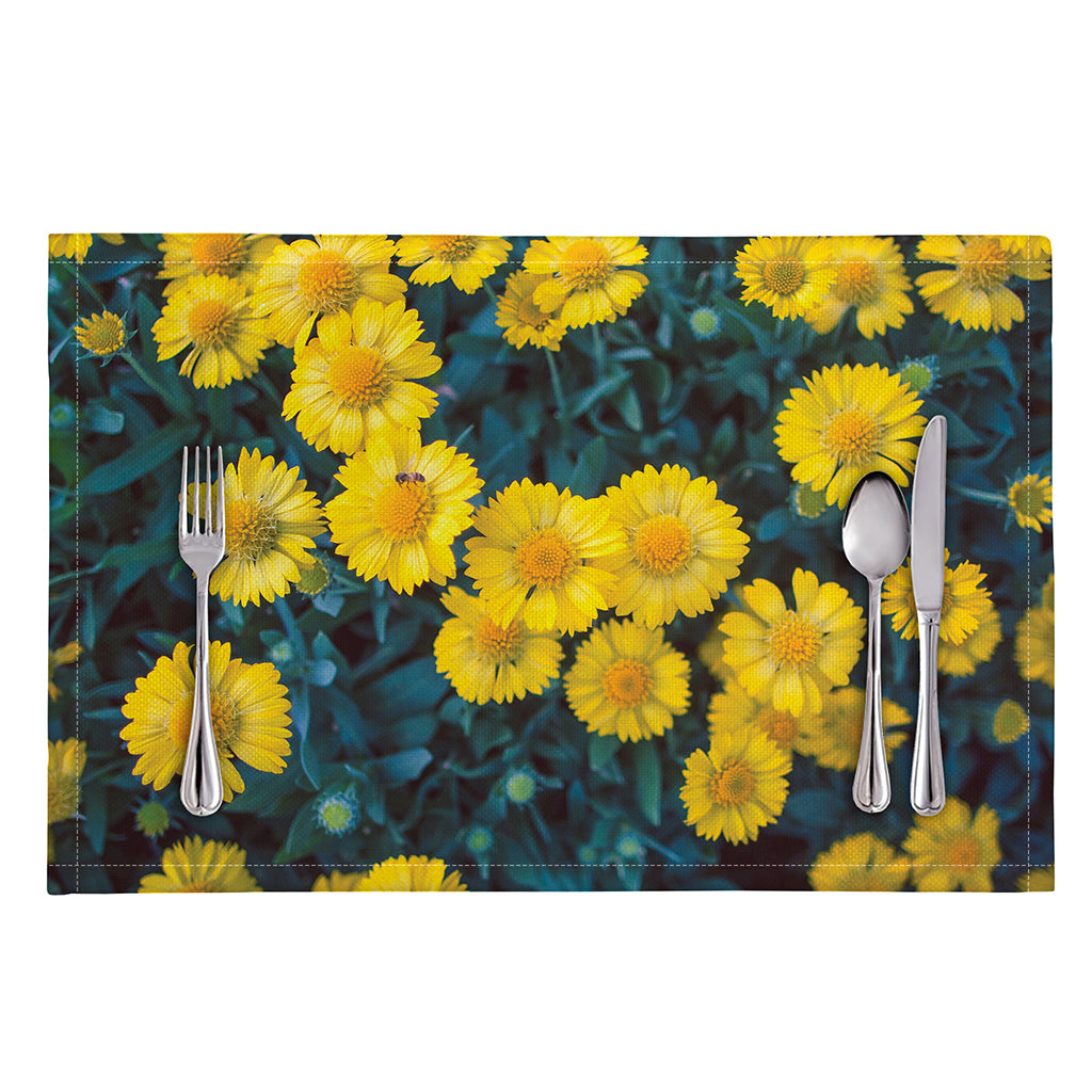 Little Yellow Daisy Print Placemat
