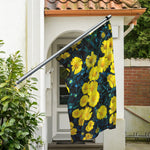 Little Yellow Daisy Print Polyester Flag