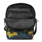 Little Yellow Daisy Print Rectangular Crossbody Bag