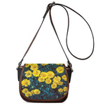Little Yellow Daisy Print Saddle Bag