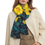 Little Yellow Daisy Print Scarf