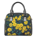 Little Yellow Daisy Print Shoulder Handbag