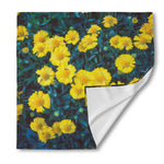 Little Yellow Daisy Print Silk Bandana