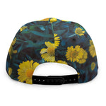 Little Yellow Daisy Print Snapback Cap