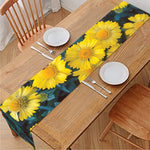 Little Yellow Daisy Print Table Runner