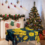Little Yellow Daisy Print Tablecloth