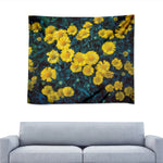 Little Yellow Daisy Print Tapestry