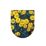 Little Yellow Daisy Print Toilet Lid Cover